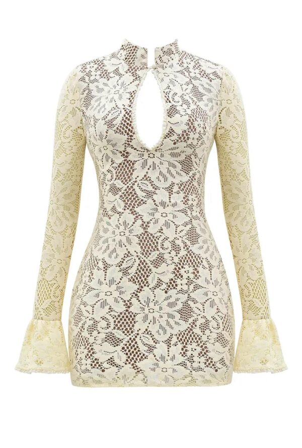 Mozision Lace Hollow Out Long Sleeve - Image 7
