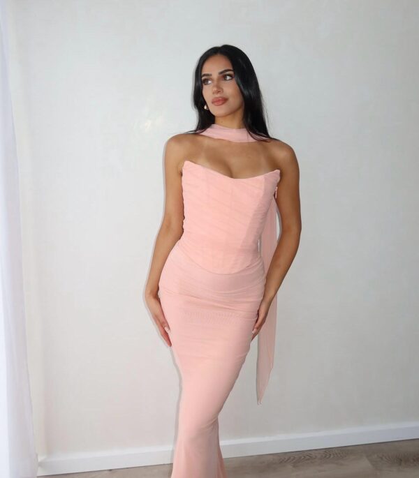 Corset and Skirt Set with Scarf - Image 7