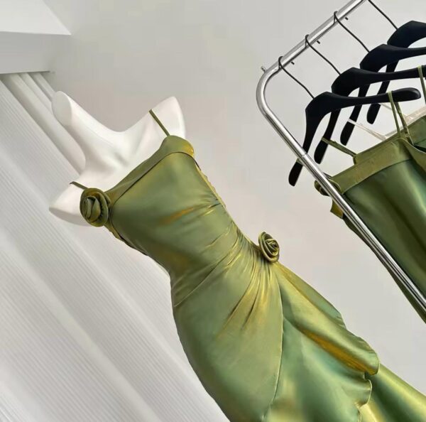 Enchanted Forest Ruffle Dress – Green