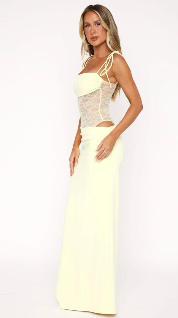 Compliment Me Maxi Dress – Lemon - Image 2