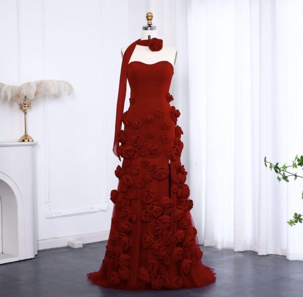 Tulle strapless a-line prom dress - Image 5